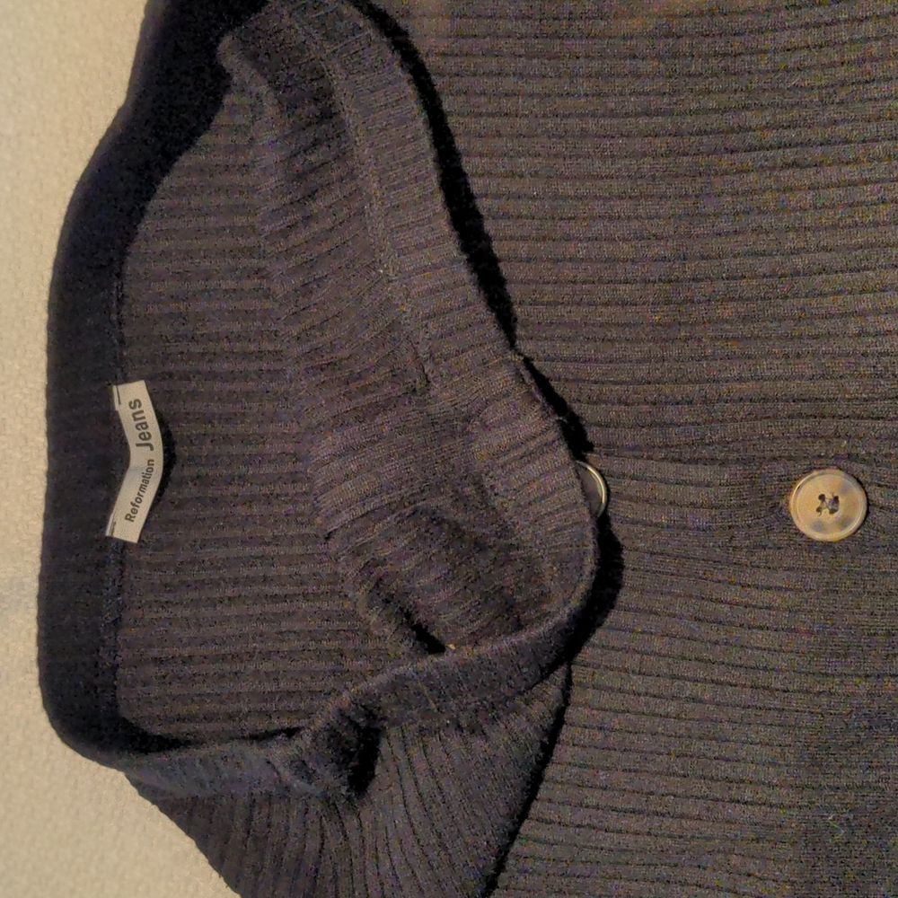 Reformation Black Button-Down Skirt - Picture 3 of 6
